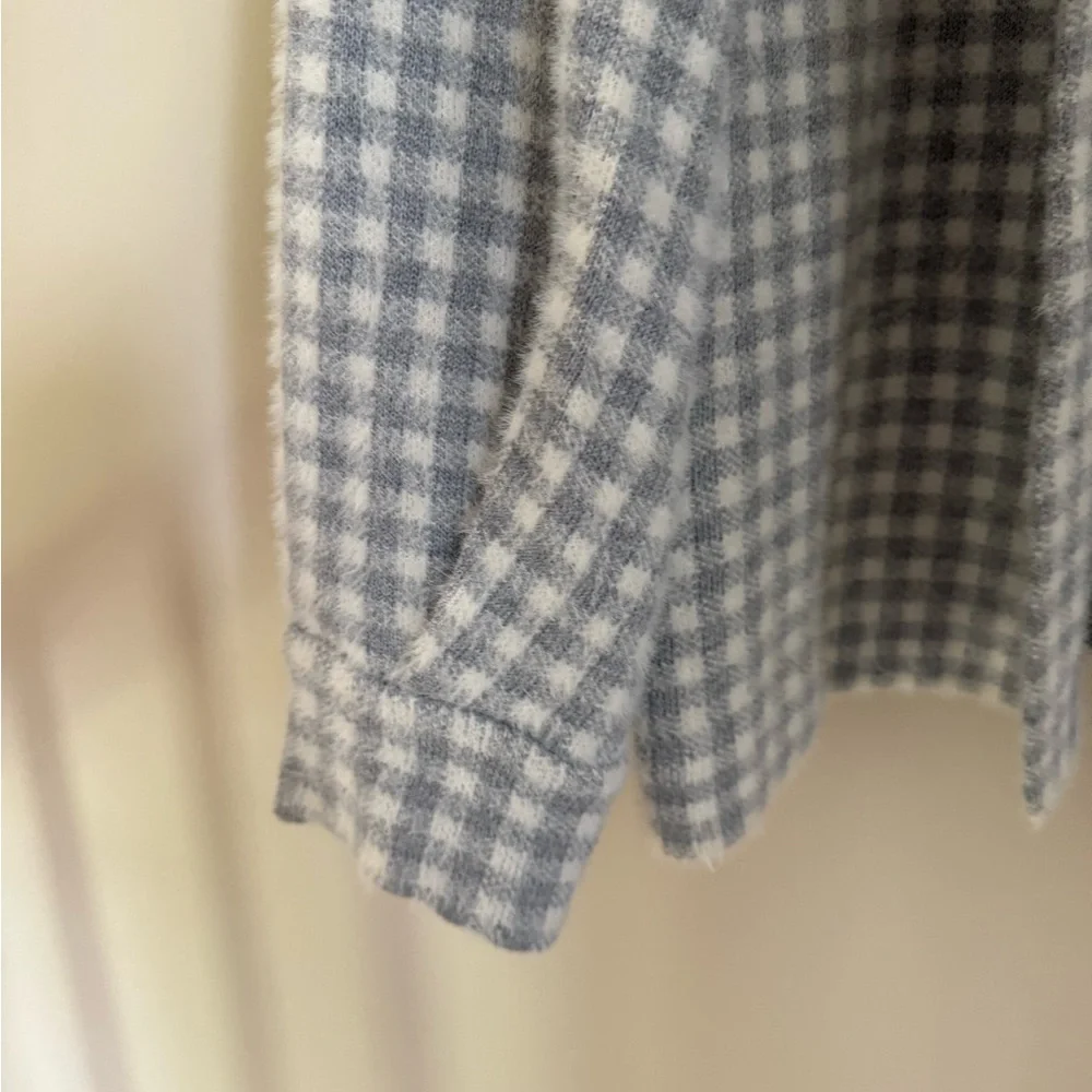 Max Studio Grey & White Gingham Jacket - Picture 4 of 6